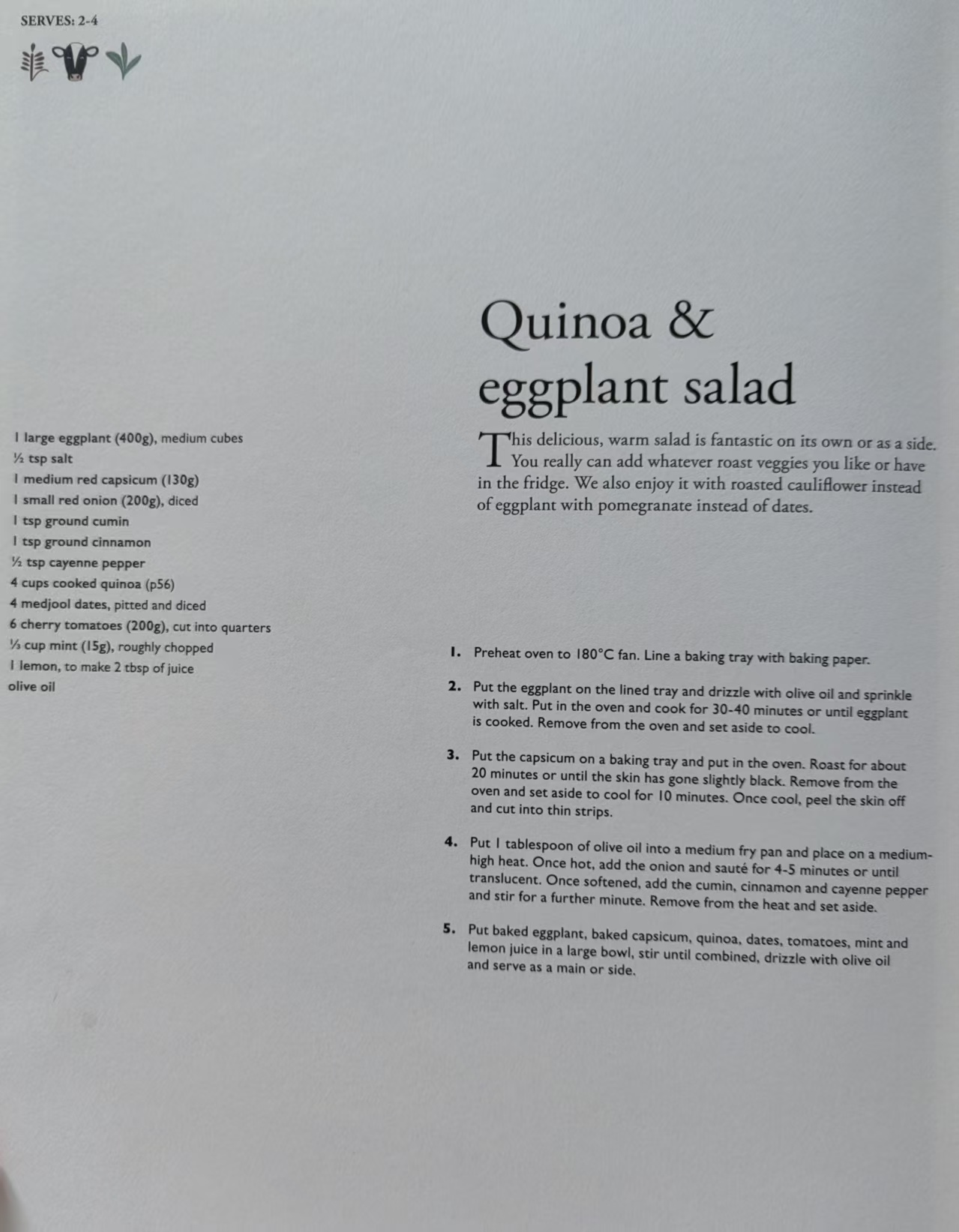 Quinoa & Eggplant Salad